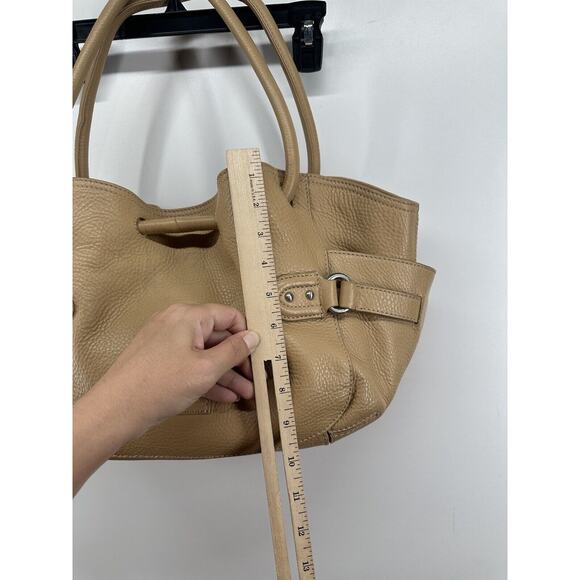 Cole Haan Village Classics Tote Beige Pebbled Leather Shoulder Bag Large READ - Picture 10 of 13